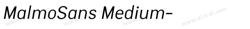 MalmoSans Medium字体转换